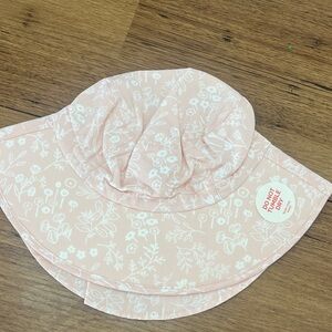 Pink Little girls (2-5 years) cotton adjustable Sun Hat NWT